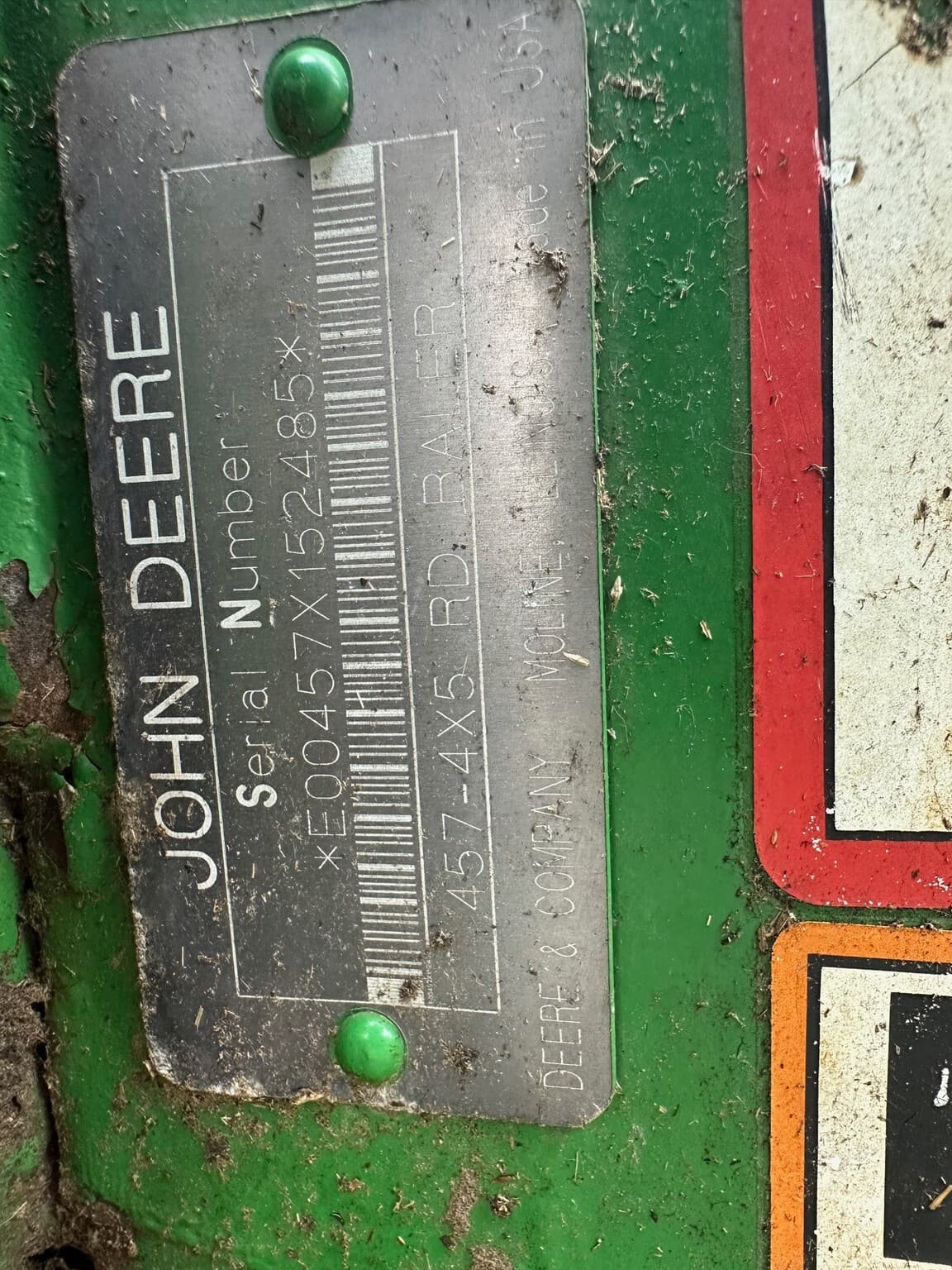 2001 John Deere 457 Image