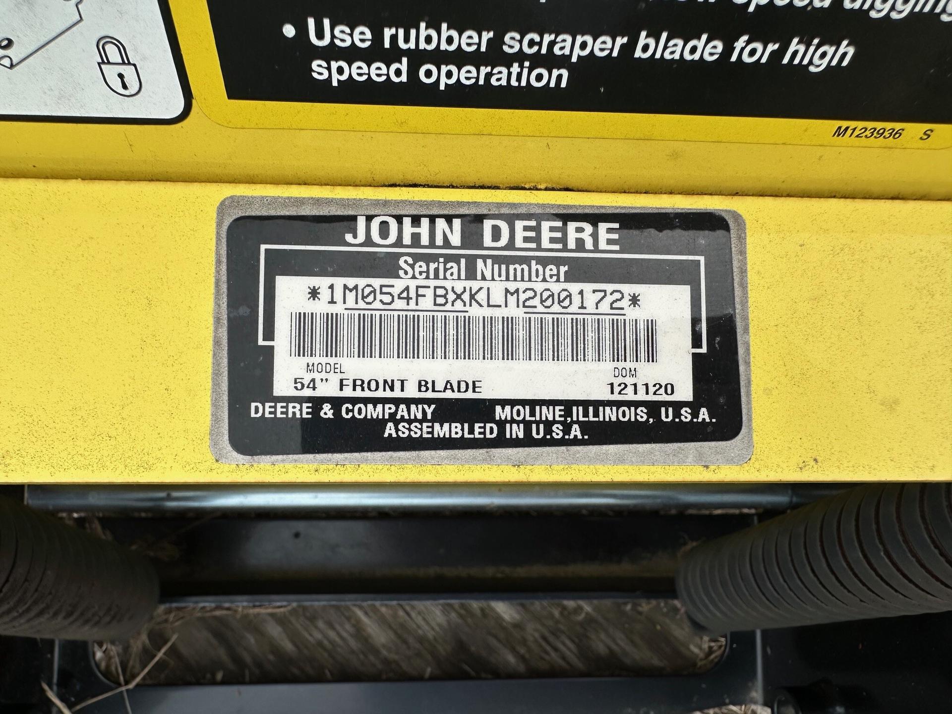 2020 John Deere 54 QUICK HITCH BLADE Image