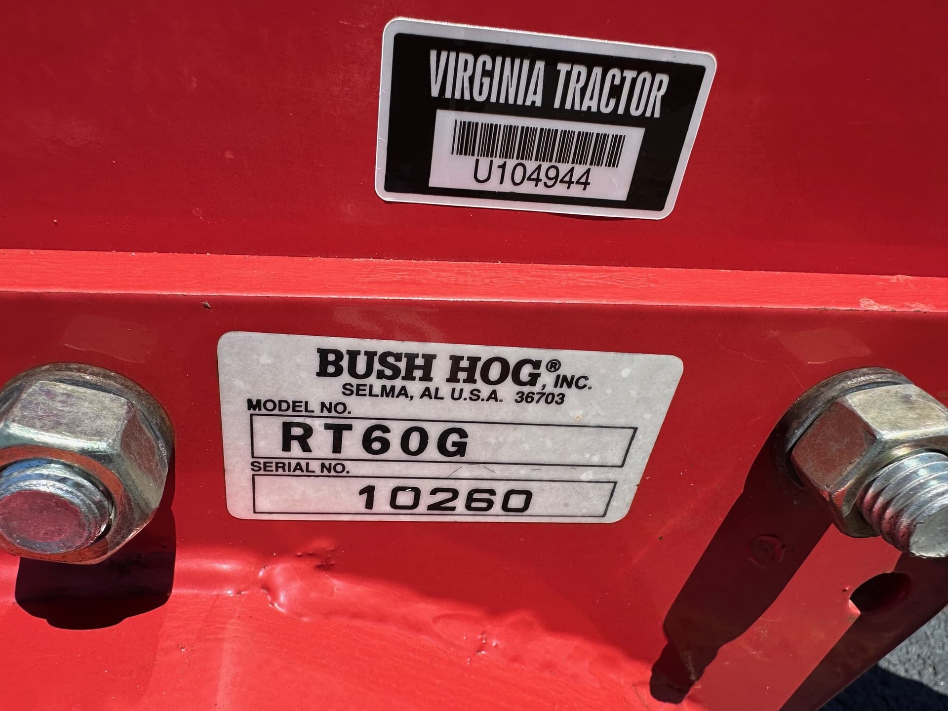 2016 Bush Hog RT60G Image