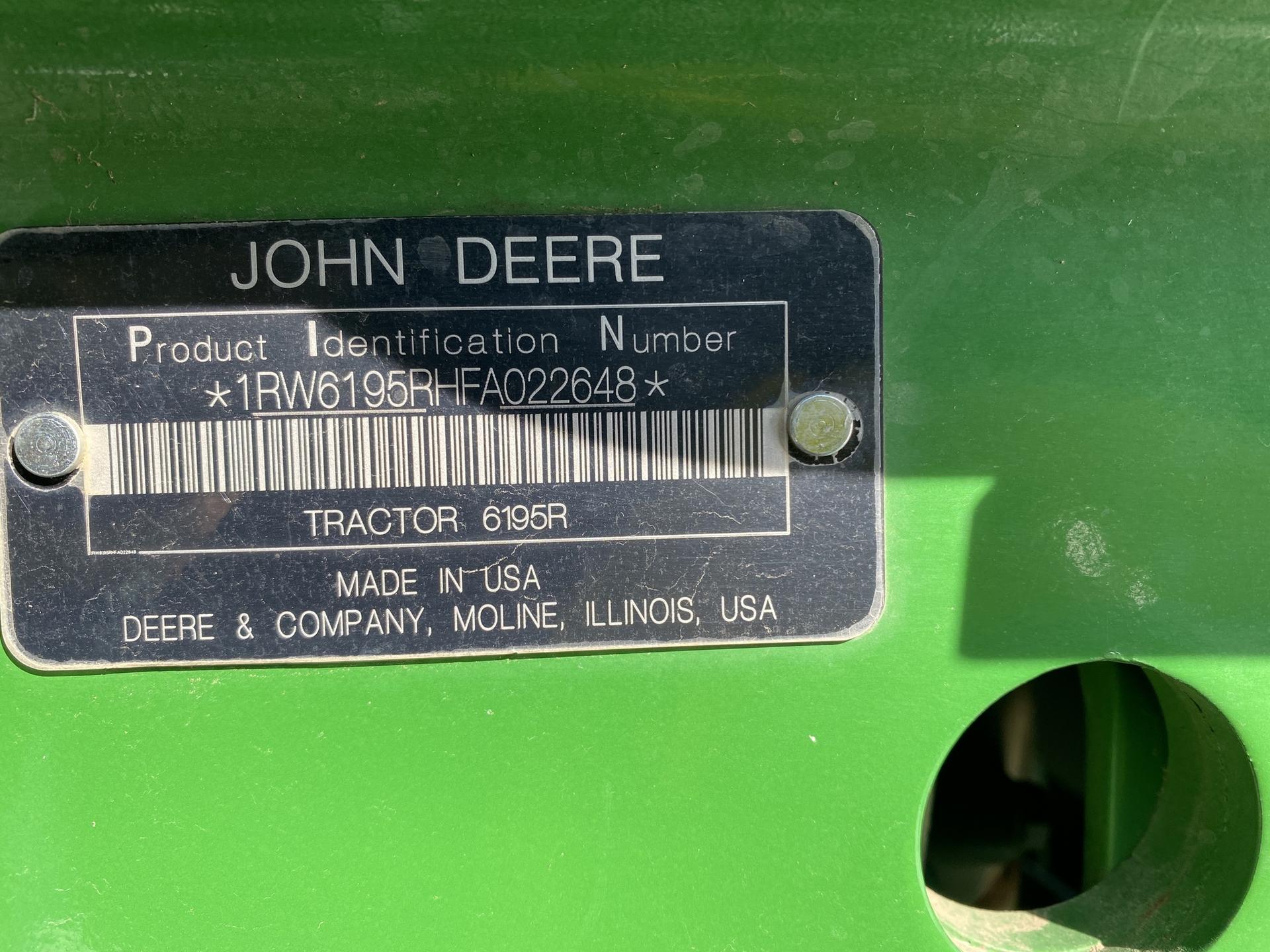 2015 John Deere 6195R Image