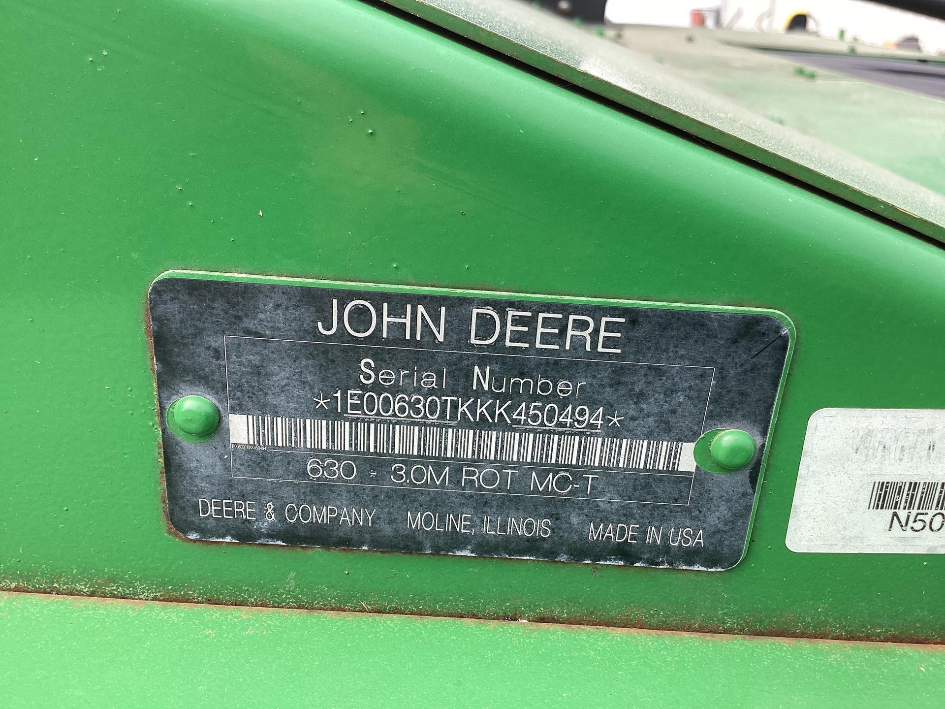 2019 John Deere 630 Image