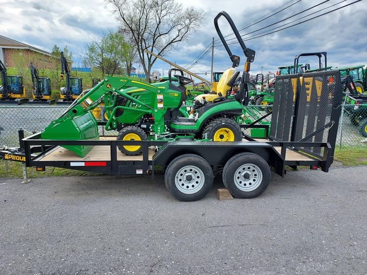 Tandem Trailer with 1025 + Loader & Deck