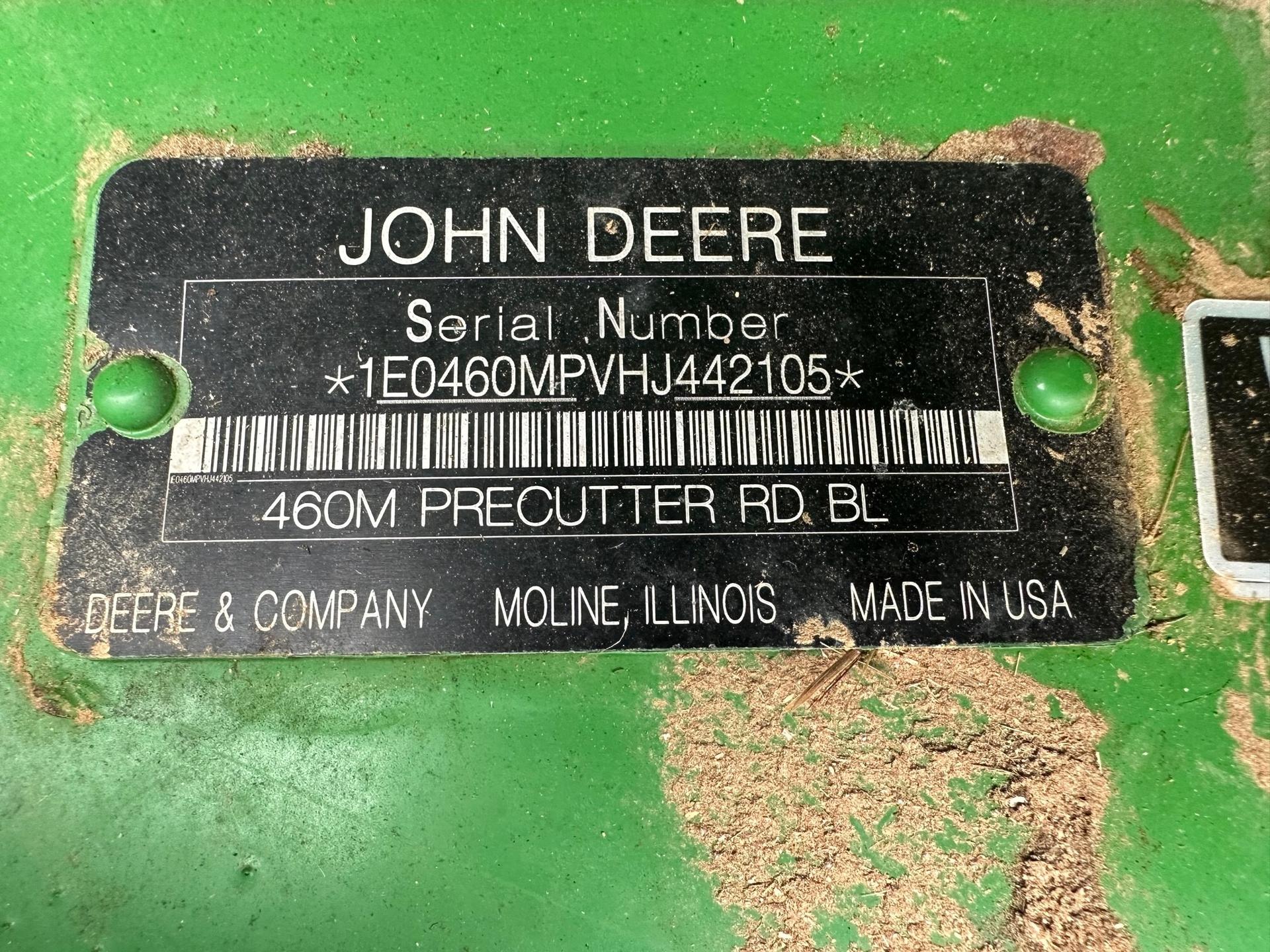 2018 John Deere 460M